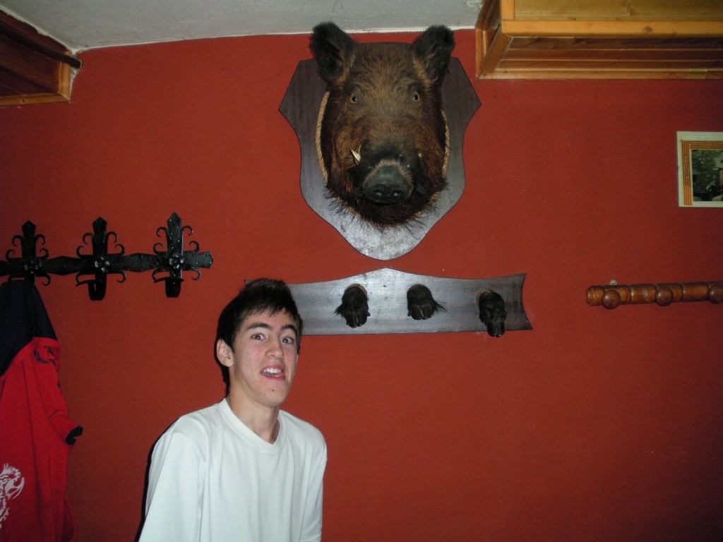 en el restaurante de cebreiro