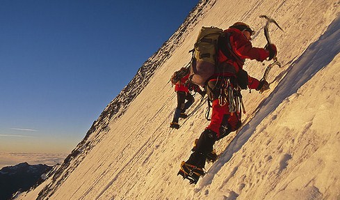 escalada en hielo