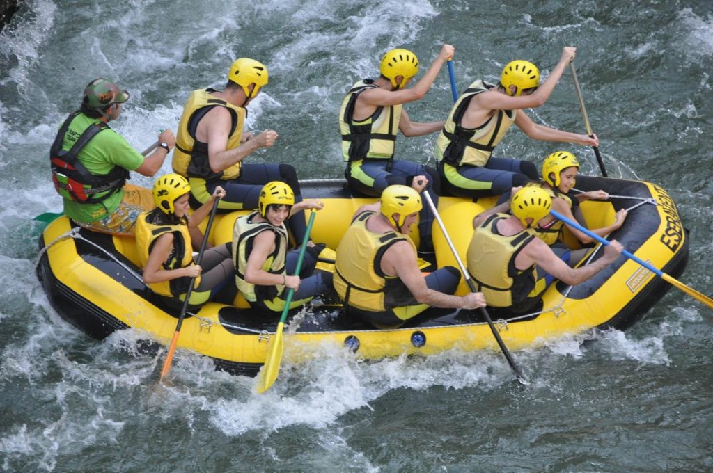 rafting río ésera huesca