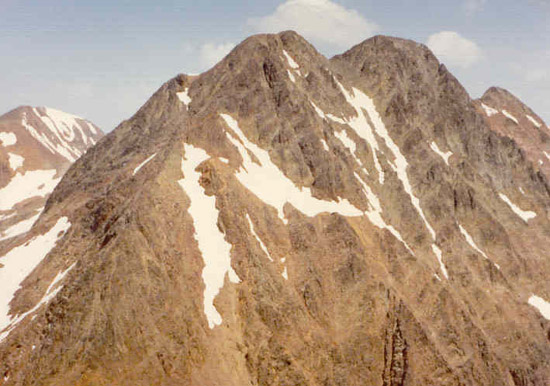 Pica d'Estats vista desde la cumbre del Sotllo